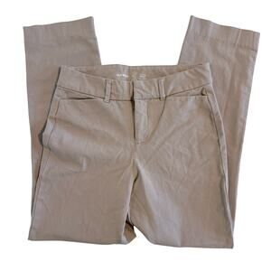 Womens Old Navy Pixie High Rise Pants Size 0 Beige Khaki Stretch Ankle